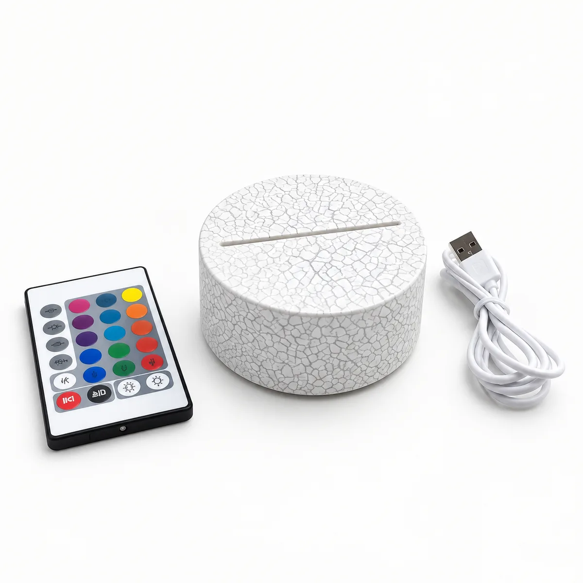 Base LED RGB TIPO MARMOLEADA (control + cable USB)