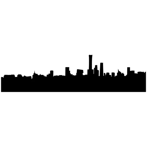 Beijing Cityscape Skyline Silhouette — vector para corte láser