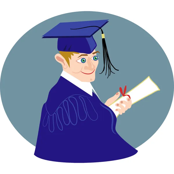A graduate in uniform — vector para corte láser