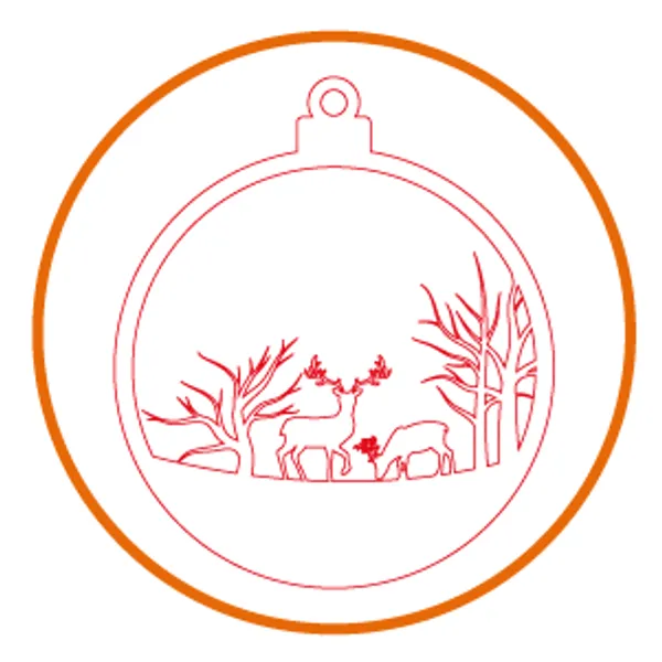 10 esferas — vector para corte láser