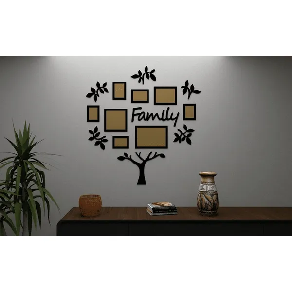 Árbol «Family» — vector para corte láser